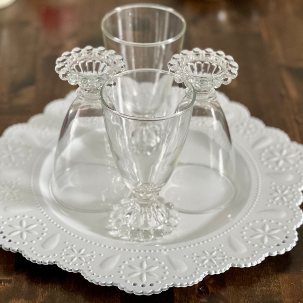 VINTAGE Set of 3 Anchor Hocking BOOPIE Water Glasses Berwick 8 fluid Oz.